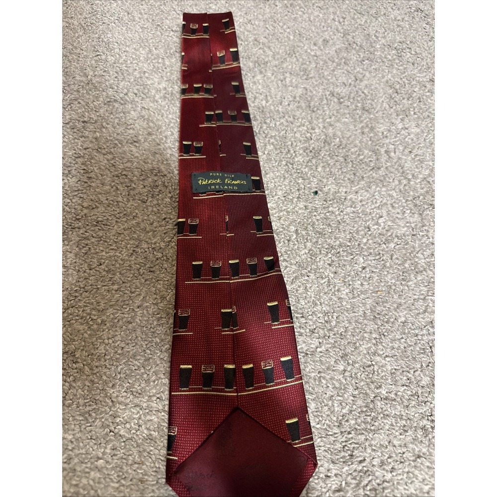 Patrick Francis Pure Silk Irish Beer Pint Tie (3.75")